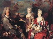 Nicolas de Largilliere The Artist and his Family Spain oil painting artist